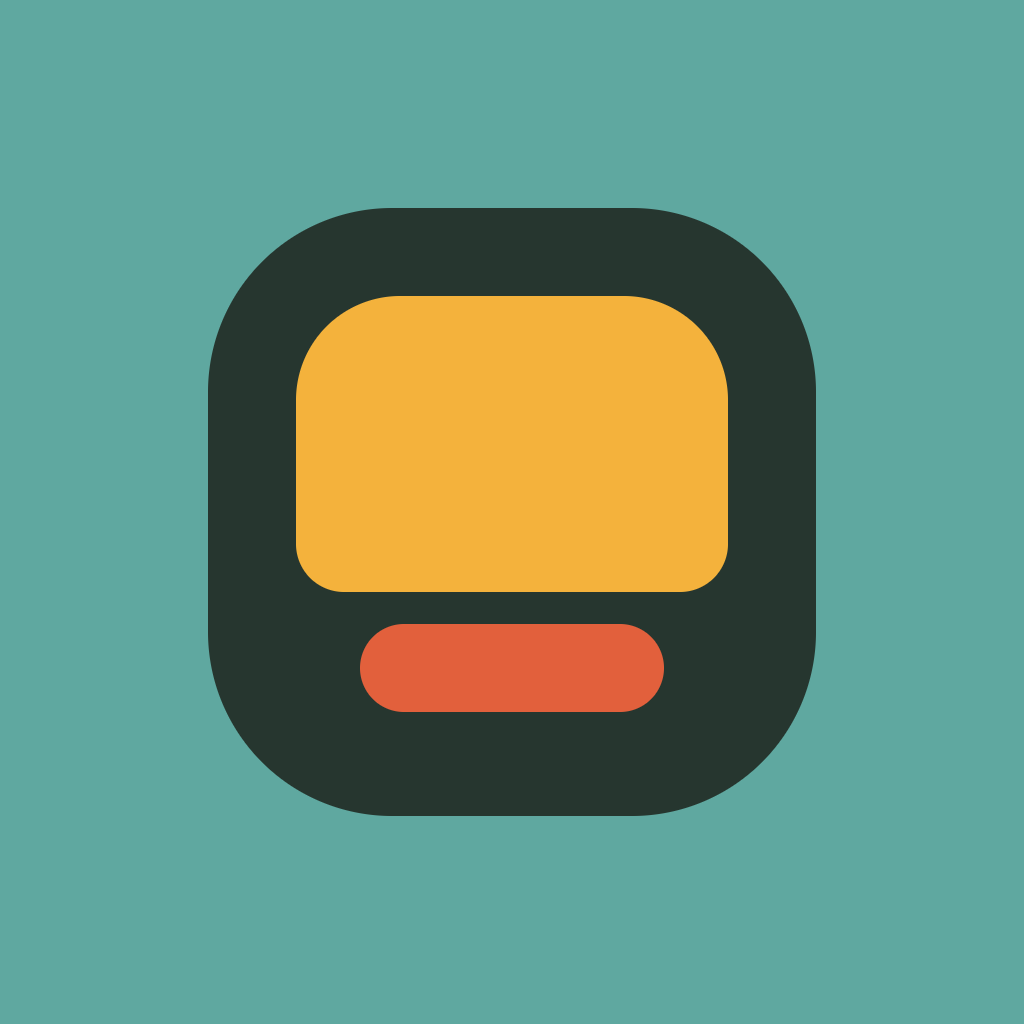 The Lullfabric Relax app icon: the same lamp on a teal field